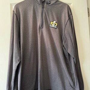Cutter & Buck Gray 1/4 Zip Pullover with 50 Logo